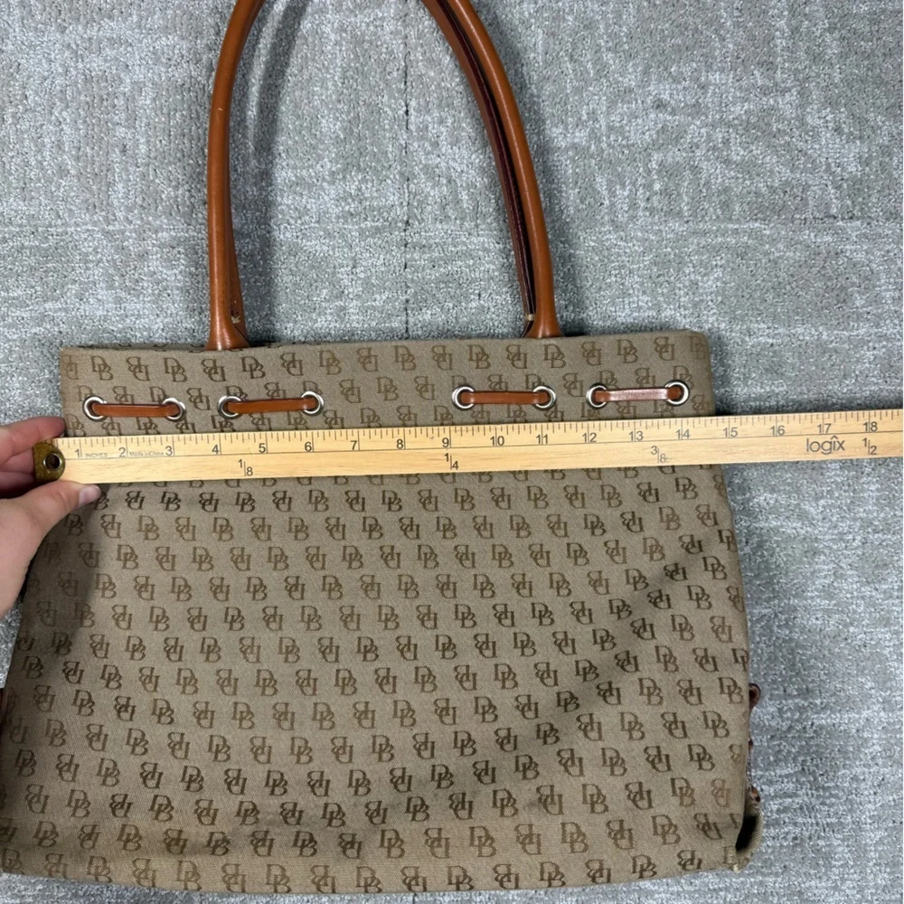 Dooney and Bourke Signature Canvas Tassel Tote